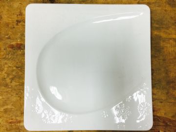 雪花紋正方平板