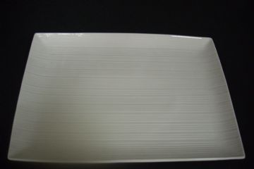 線紋長方盤 