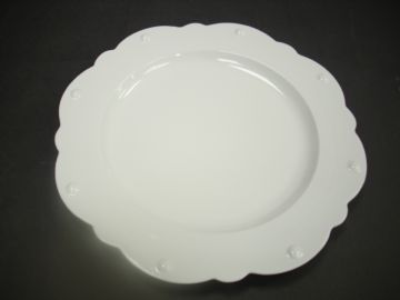 花瓣圓點盤 